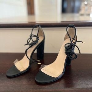 Black Strappy Heels